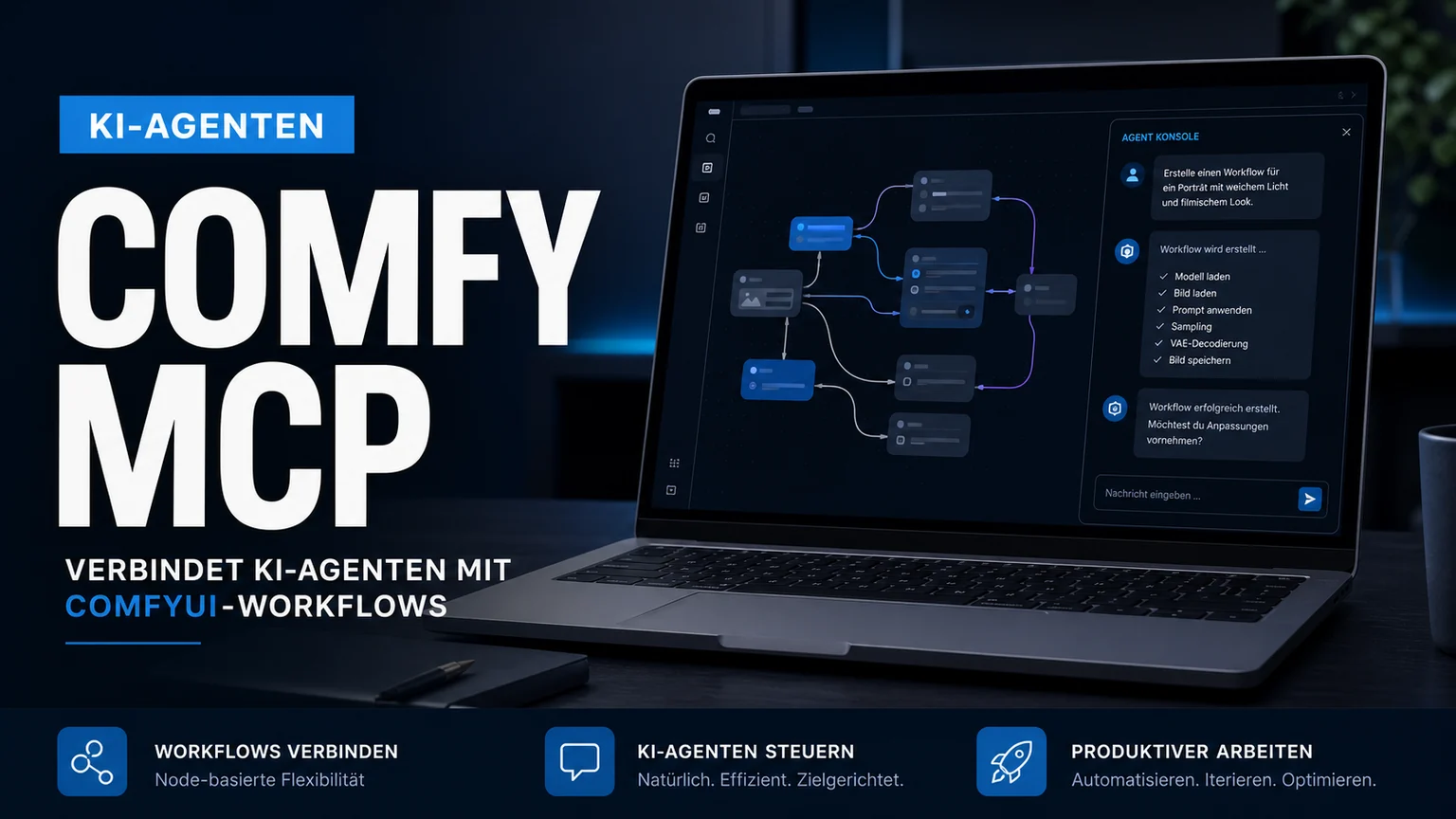 Comfy MCP verbindet KI-Agenten mit ComfyUI-Workflows
