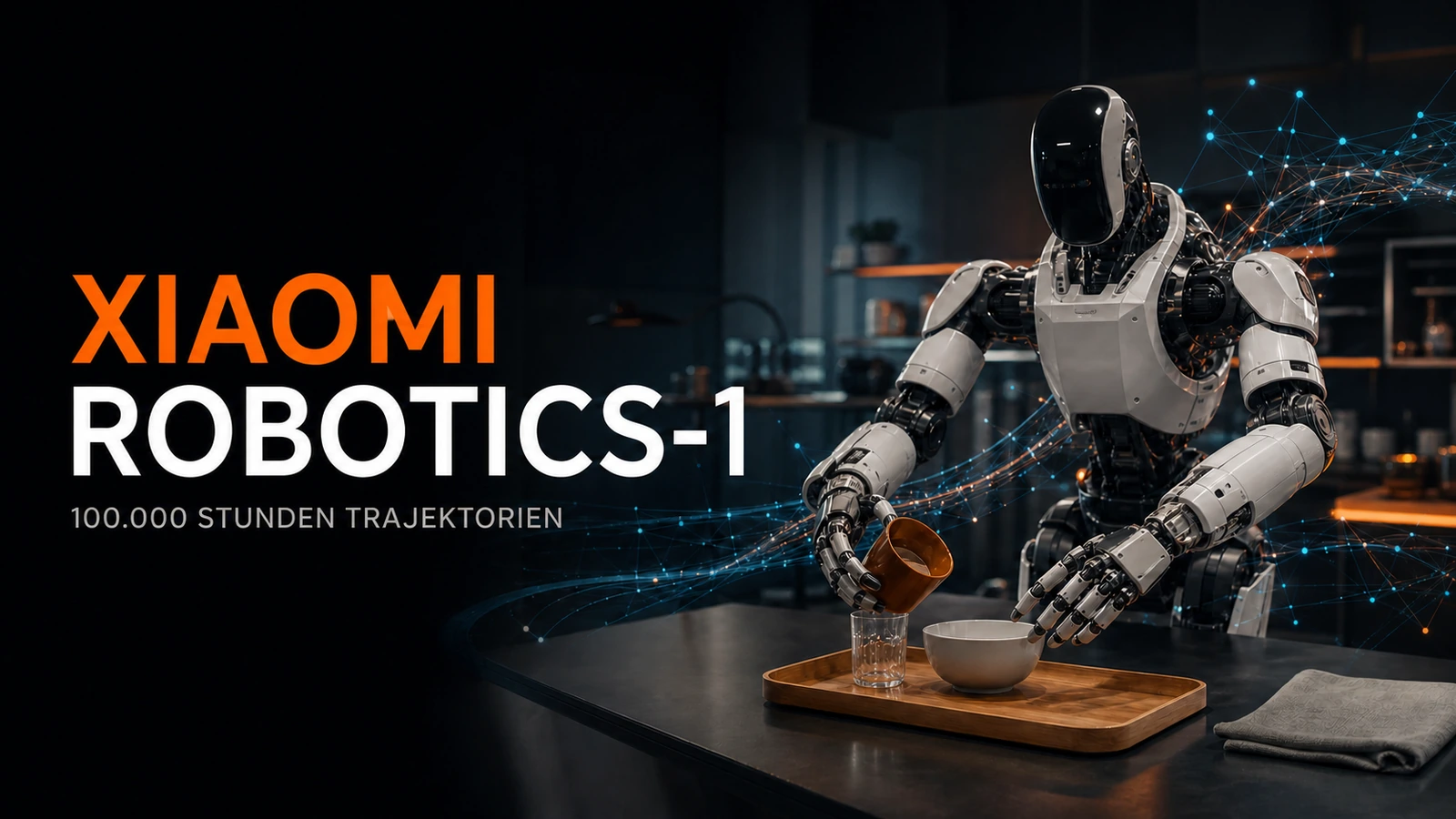 Xiaomi-Robotics-1 als mobiler Roboter mit Datenvisualisierung und 100.000 Stunden Trajektorien