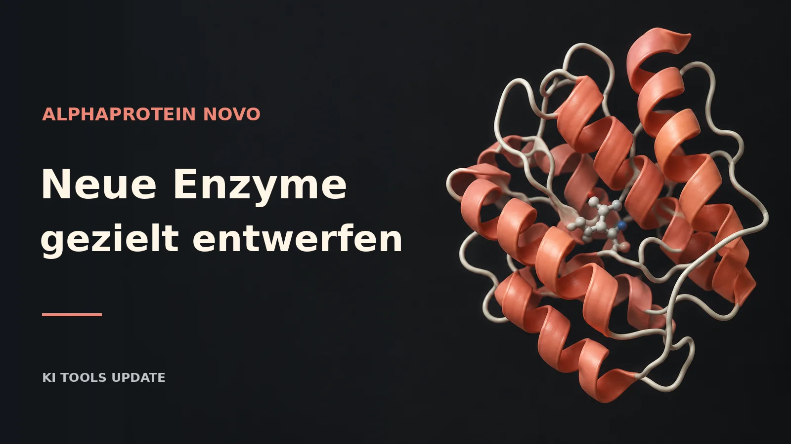 Redaktionelle KI-Illustration zu AlphaProtein Novo; keine Produktaufnahme oder Versuchsergebnis.